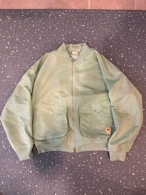 PUMA x Palomo Spain Lightweight Bomber Jacket in Light Mint